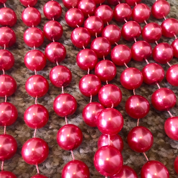 NWT 3 vintage matte rose bead garlands - Picture 3 of 3